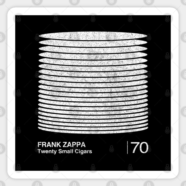 Frank Zappa / Minimalist Graphic Artwork Design Sticker by saudade